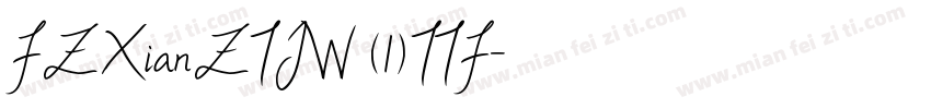 FZXianZTJW (1)TTF字体转换